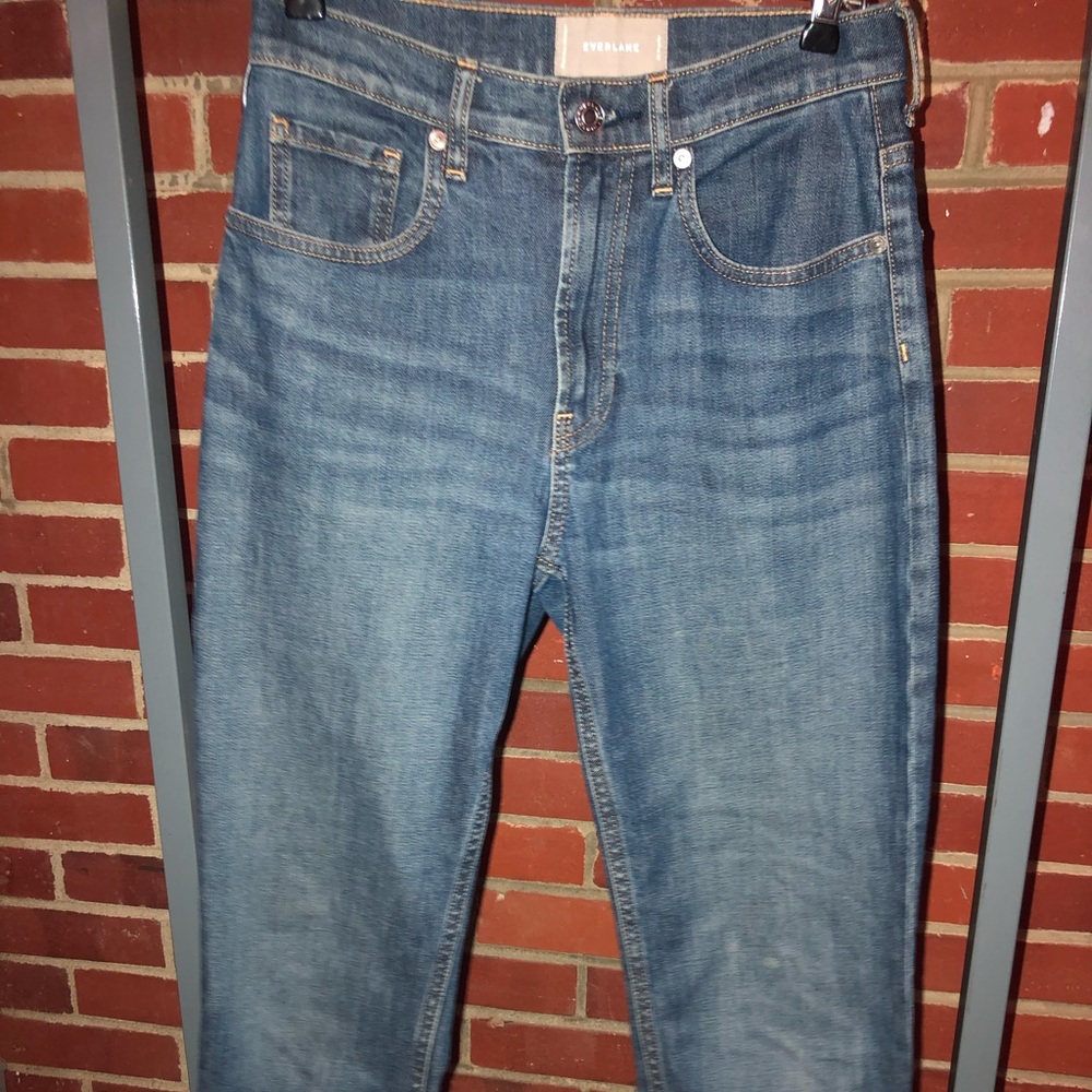 👖 EVERLANE HIGH WAIST STRAIGHT LEG WOMENS REG 26 JEAN - Picture 2 of 5